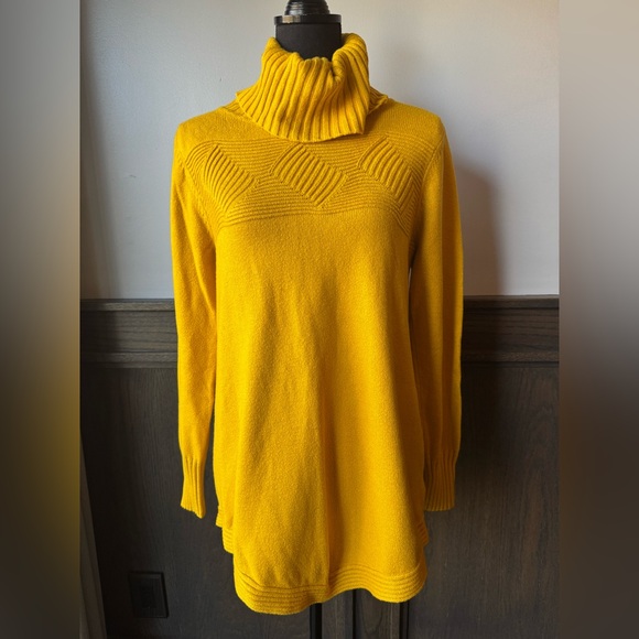 Renuar Sweaters - Renuar Mustard Cowl Neck Sweater soft cozy medium